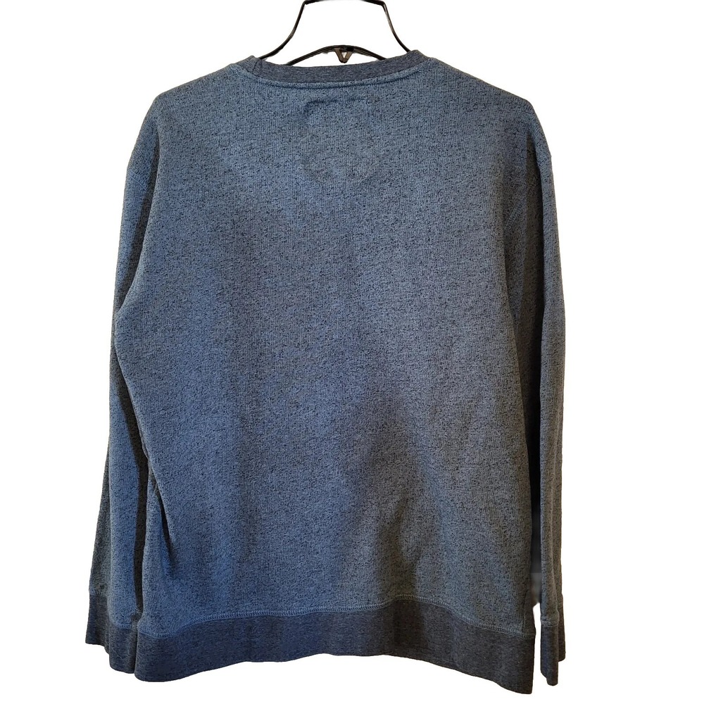 Ecko Unltd Mens Skull Graphic Crewneck Pullover Shirt Blue Marled Cotton Large - Picture 2 of 9